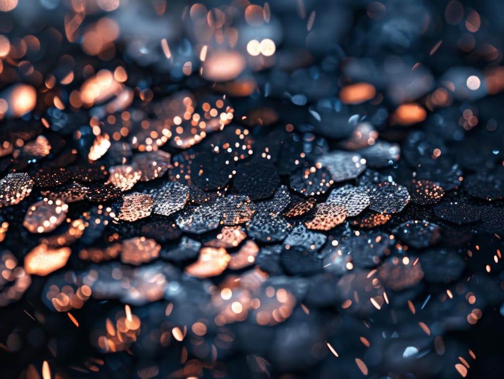Sparkles On A Black Background