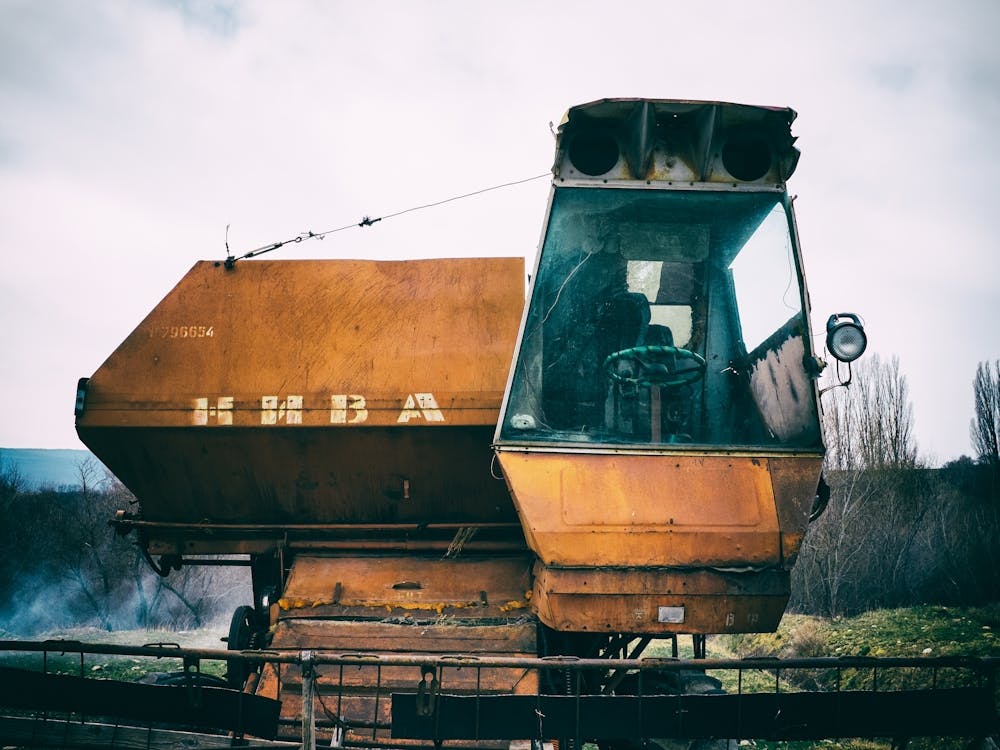 Vintage Soviet Combine Harvester