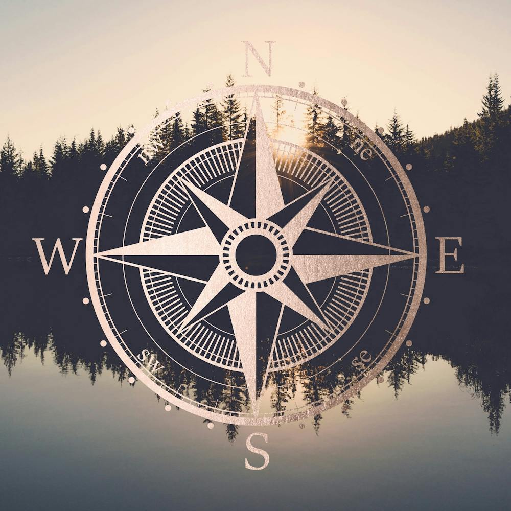 Wanderlust Lake Forest PNW Compass
