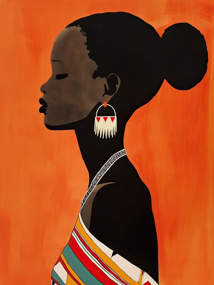 African Woman 23, Boho