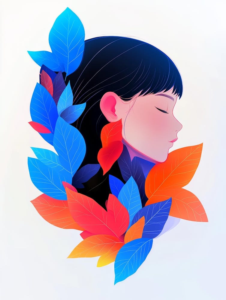 Girl With Leaves 18