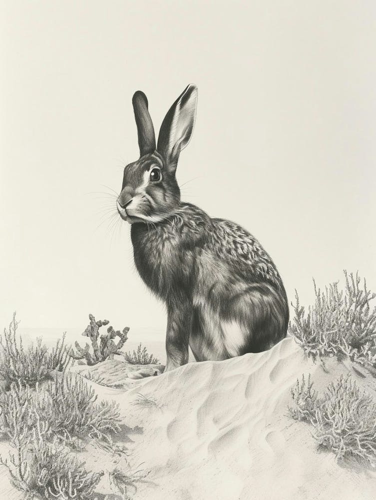 Belgian Hare Drawing 3