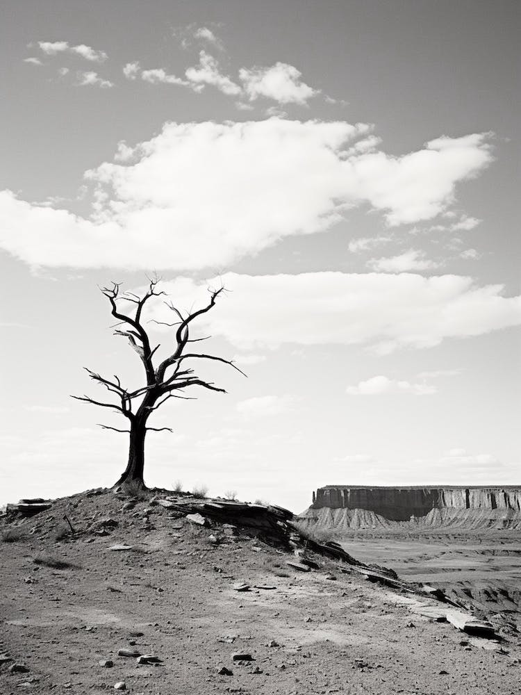 Arizona, Usa - Photographie Argentique Noir Et Blanc 1