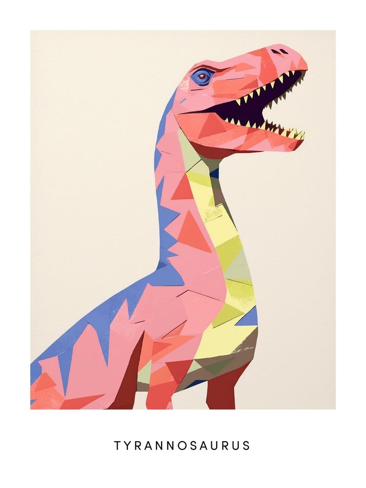 Nursery Dinosaur Art Tyrannosaurus 3 Poster