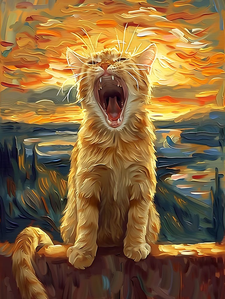 Chat Fantastique Hurlant 4