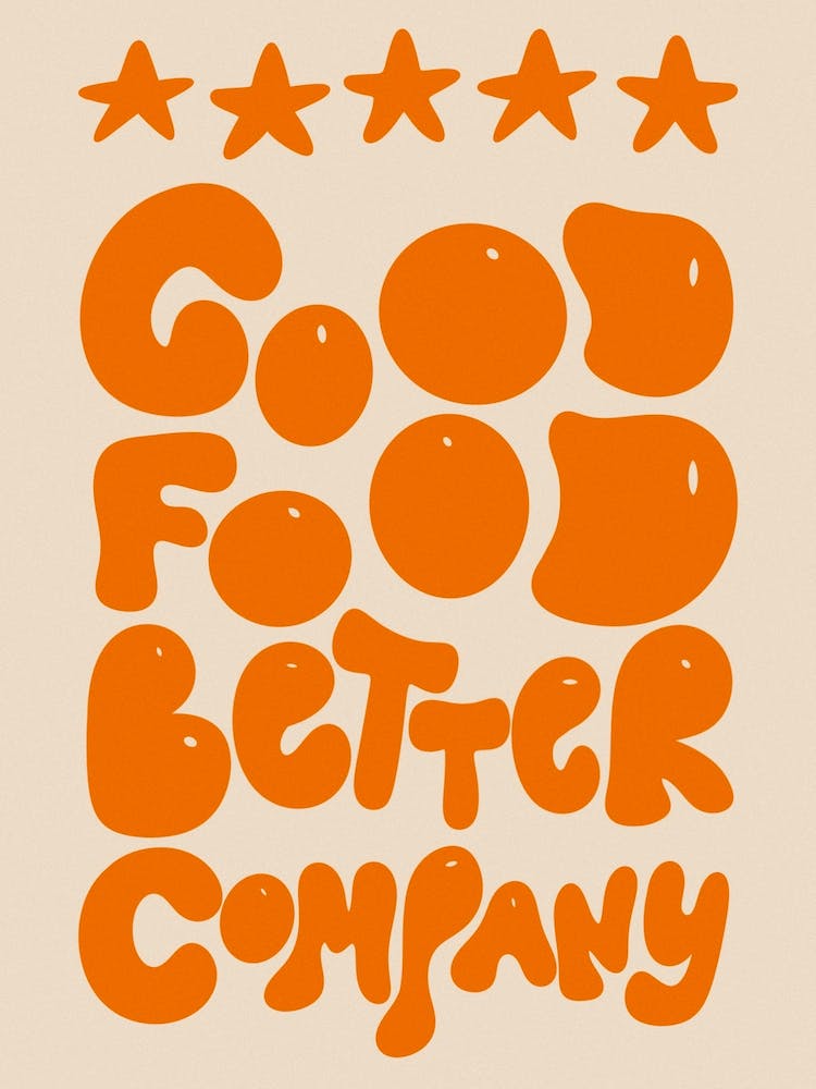 5* Good Food Better Company Kitchen/Dining Room Orange