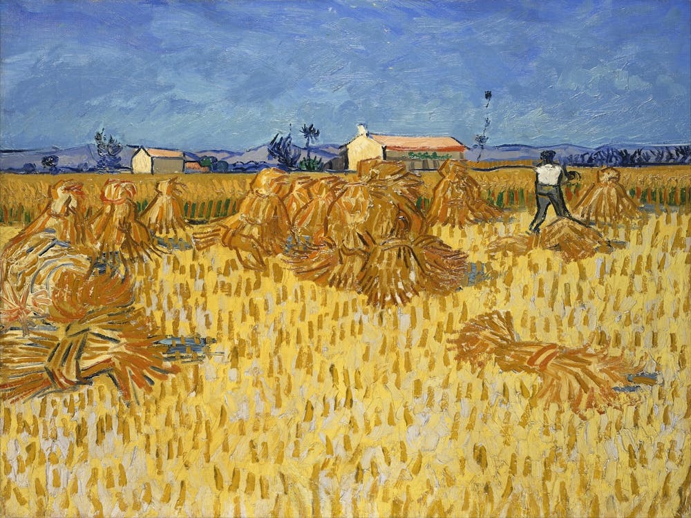 Corn Harvest In Provence, Vincent Van Gogh