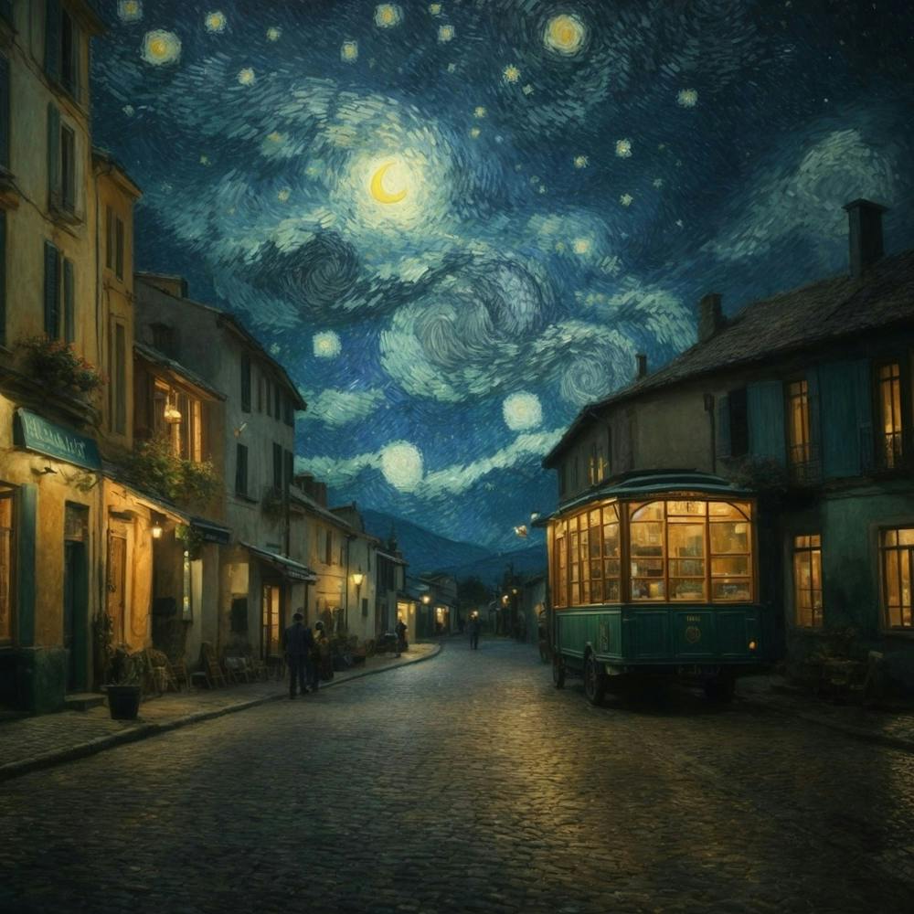 Starry Night Street