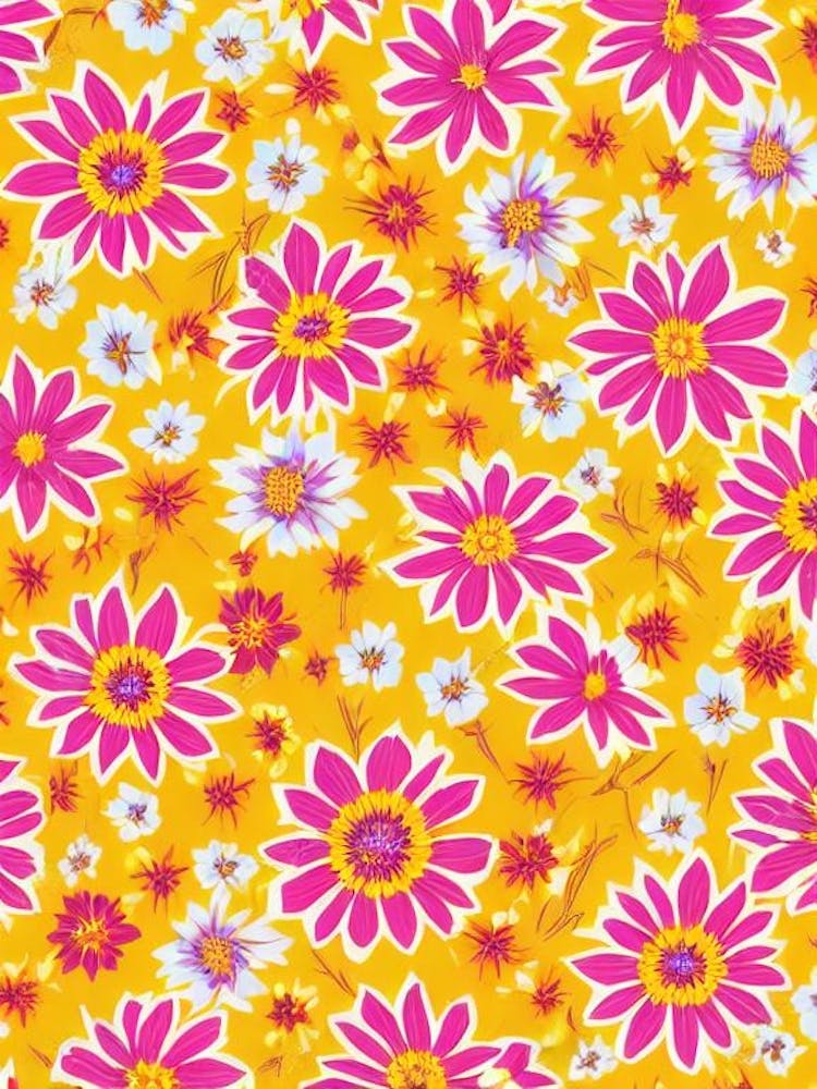 Gazania Blumendruck Warme Töne 1 Blume