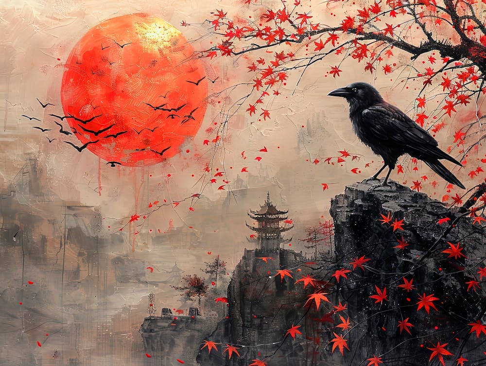 Crow On A Rock