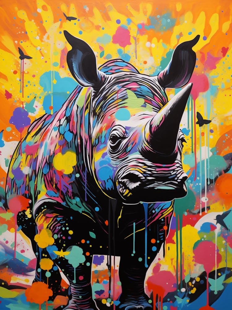 Paint Splash Dotty Rhino 7