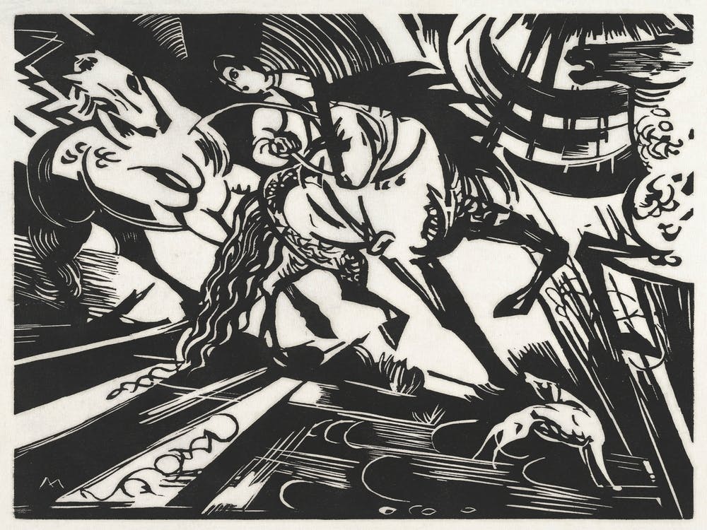 The Riding School (1913), Franz Marc