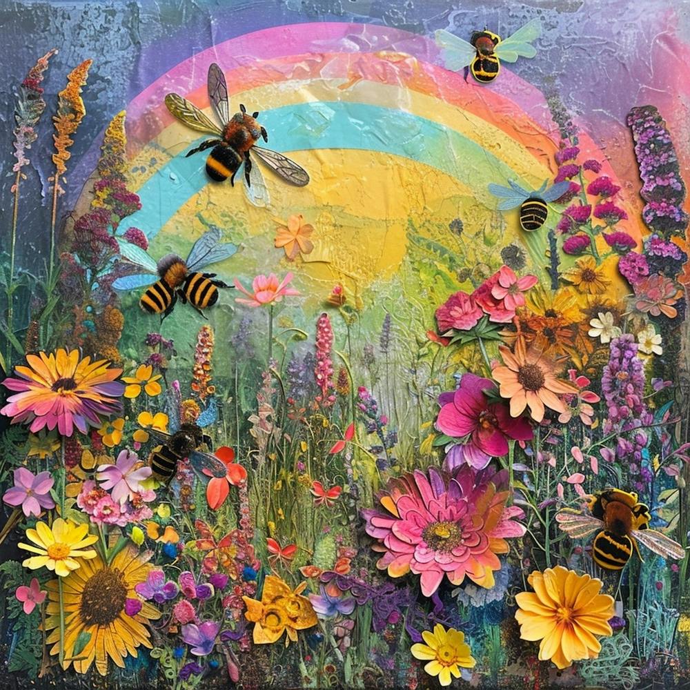 Kitsch Bee Collage 2