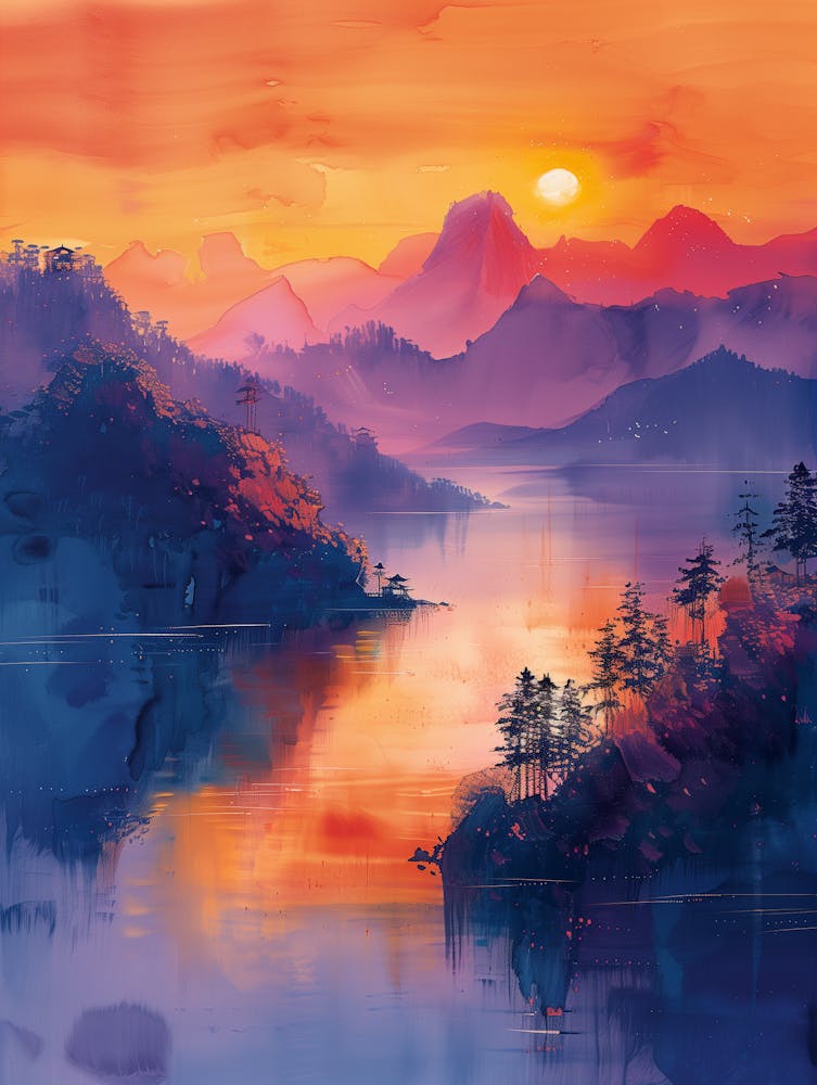 Sunset In The Mountains 8