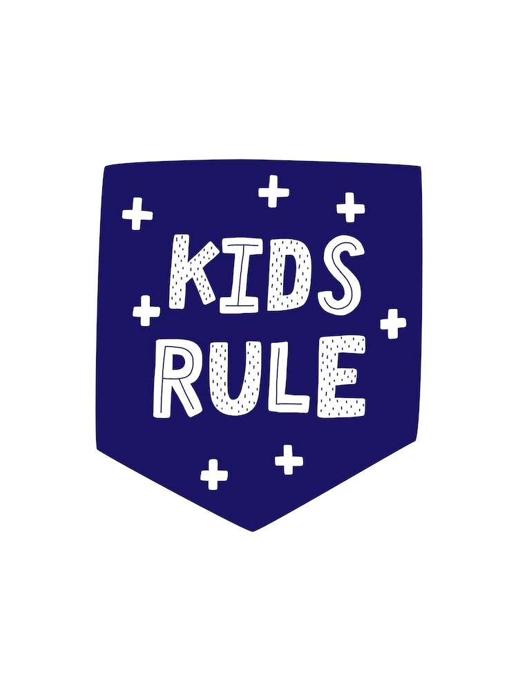 Kids Rule Navy Super Scandi
