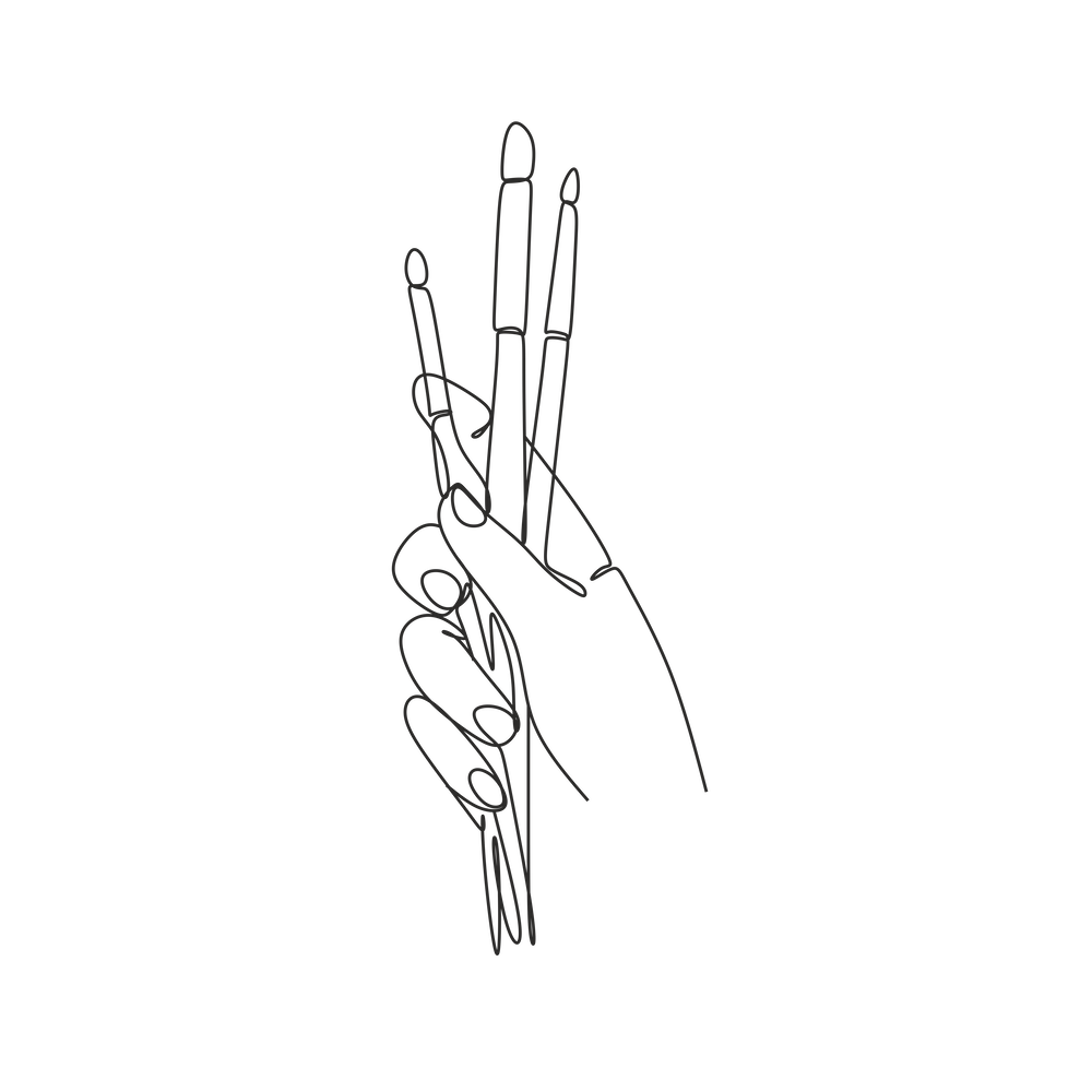 Artist Brush Line Art