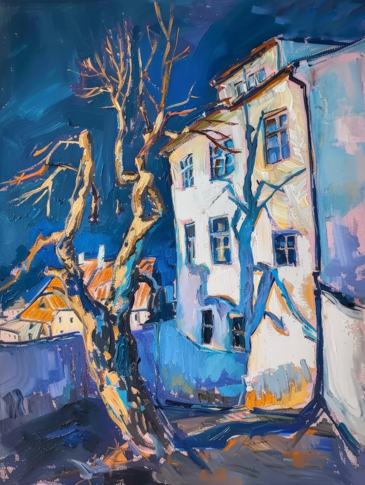 Tree In Front Of A House