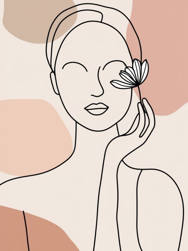 Woman Holding A Flower 2