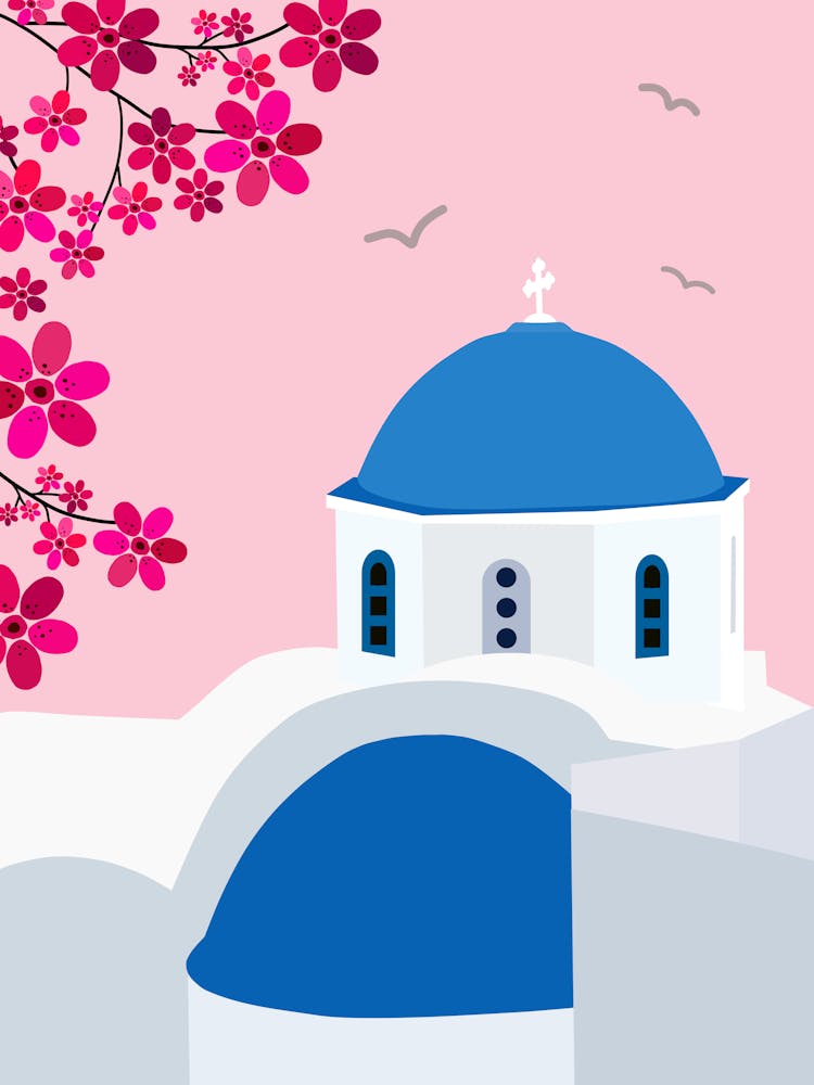 Santorini | 02 - Pink