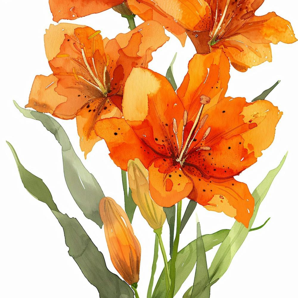 Orange Lilies