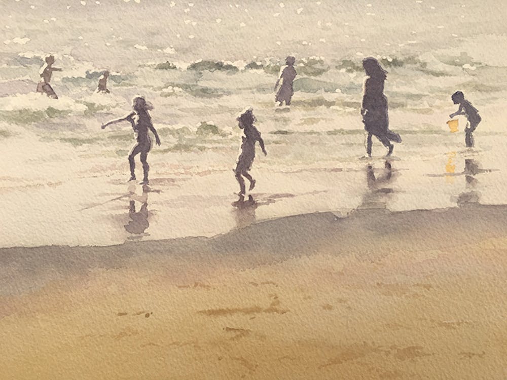 People at the Seaside
