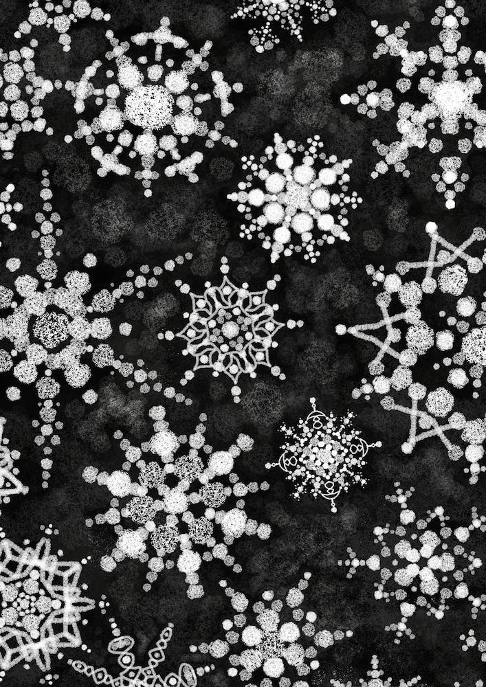 Gray Snowflakes