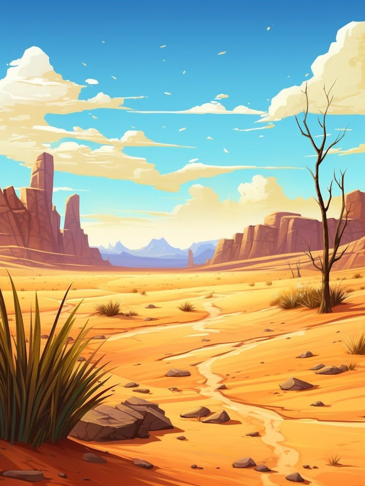 Sahara Desert Cartoon 4