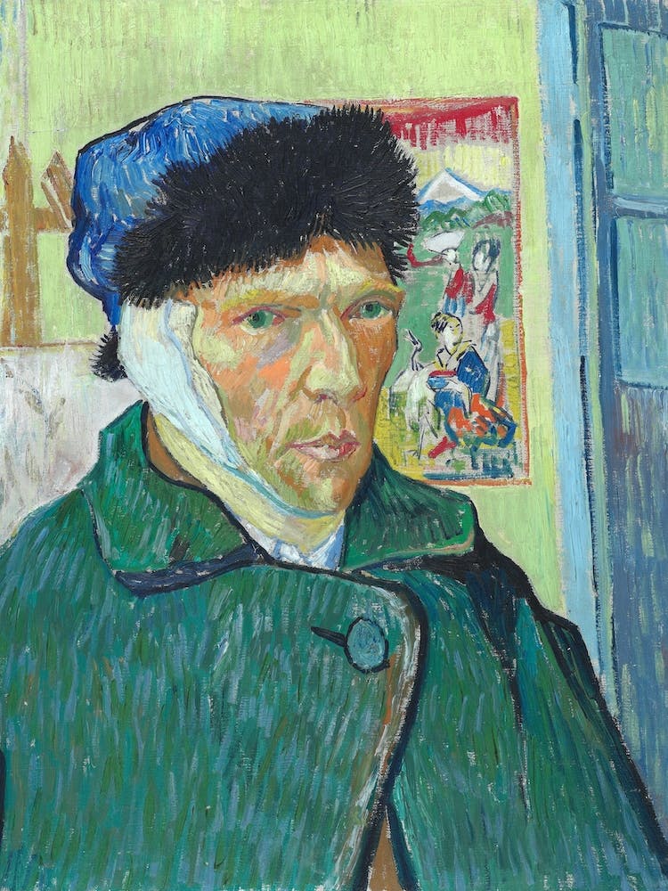 Self Portrait With Bandaged Ear, Vincent Van Gogh