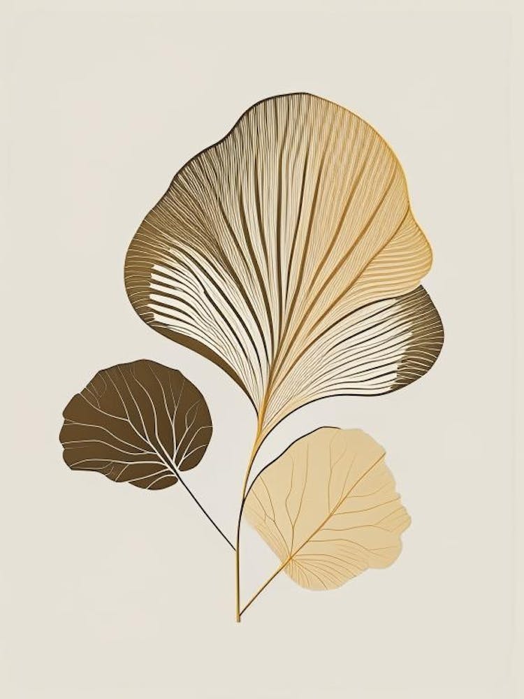 Ginkgo Spices And Herbs Retro Minimal 5
