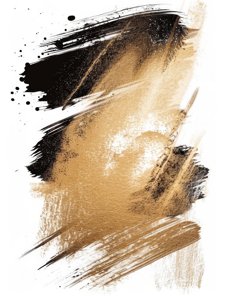 Gold Brush Strokes 2