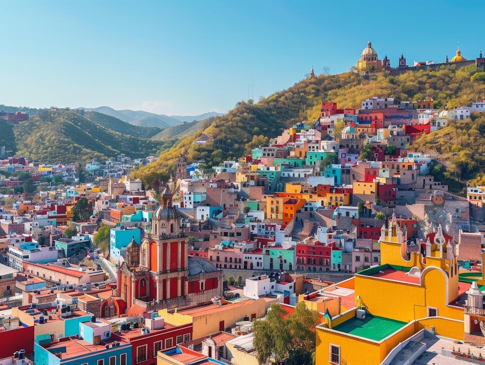 Colorful Mexican City 1