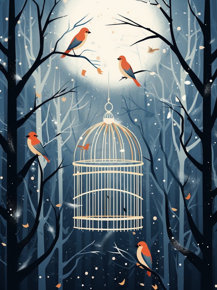 Bird Cage Winter 2