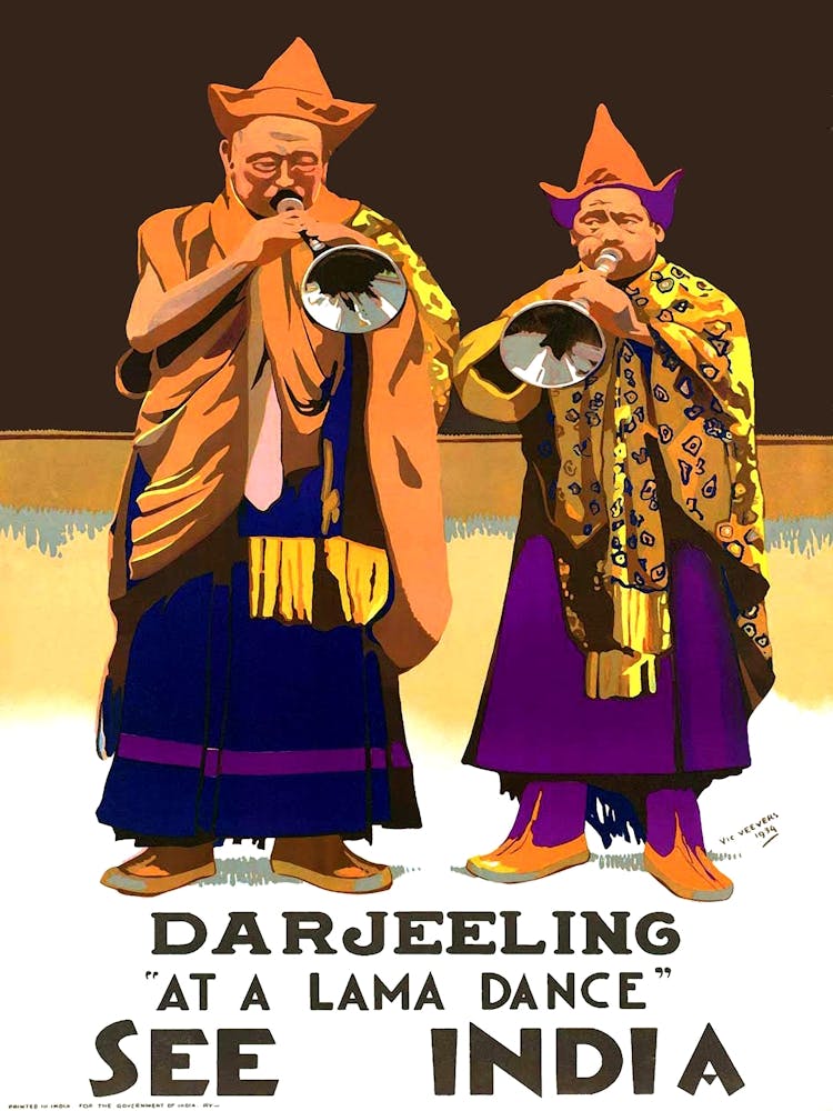 Darjeeling At A Lama Dance, India