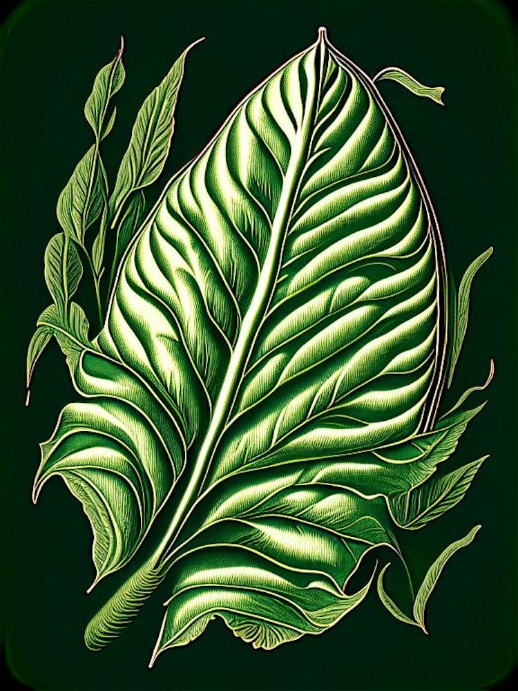 Comfrey Leaf Vintage Botanical 3