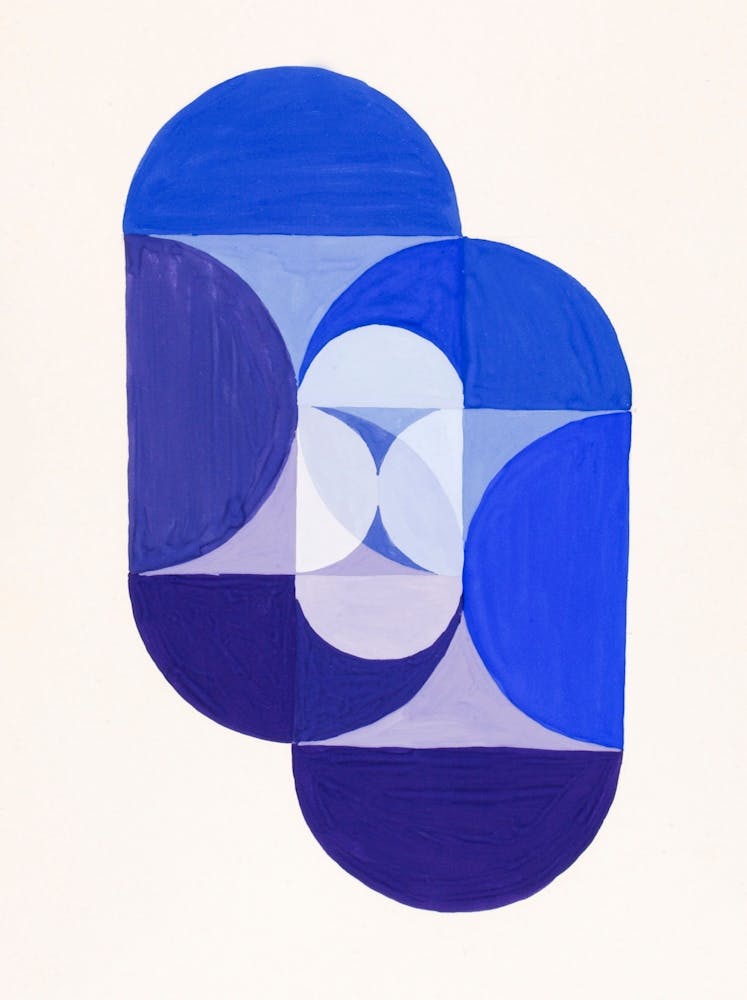 'Blue And White' 1