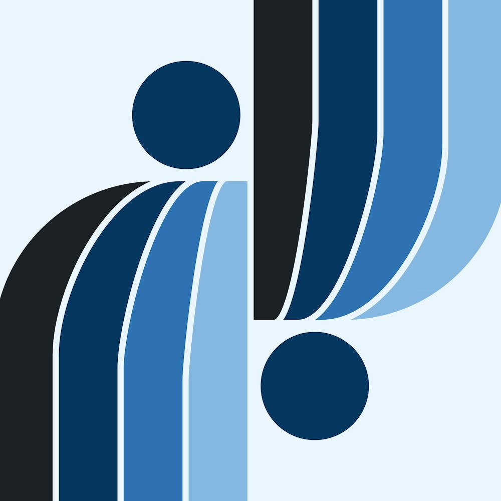 Arch Midcentury Modern Abstract Pattern Vxv In Navy Blue Vibes 02