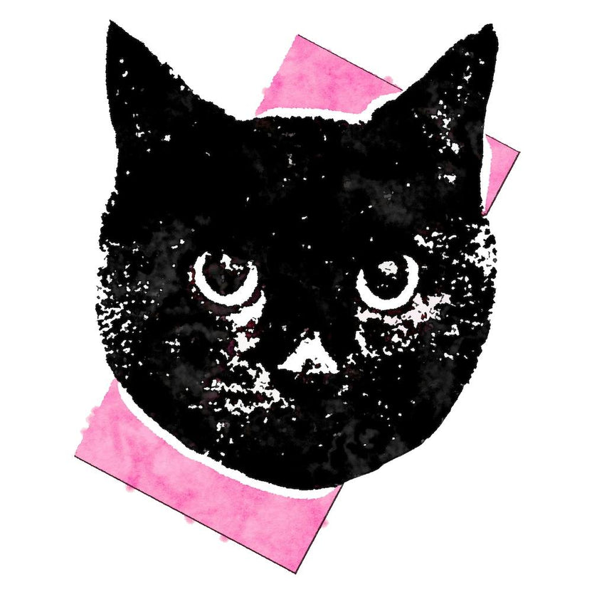Soft Pink Cat Square