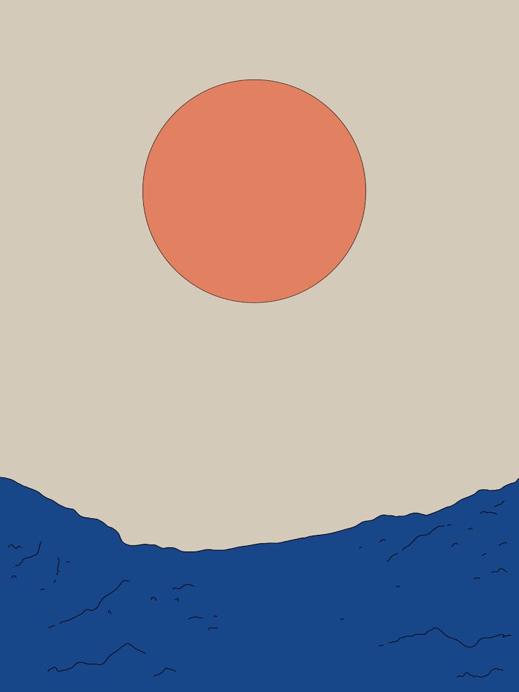 Coucher de soleil dans le ciel