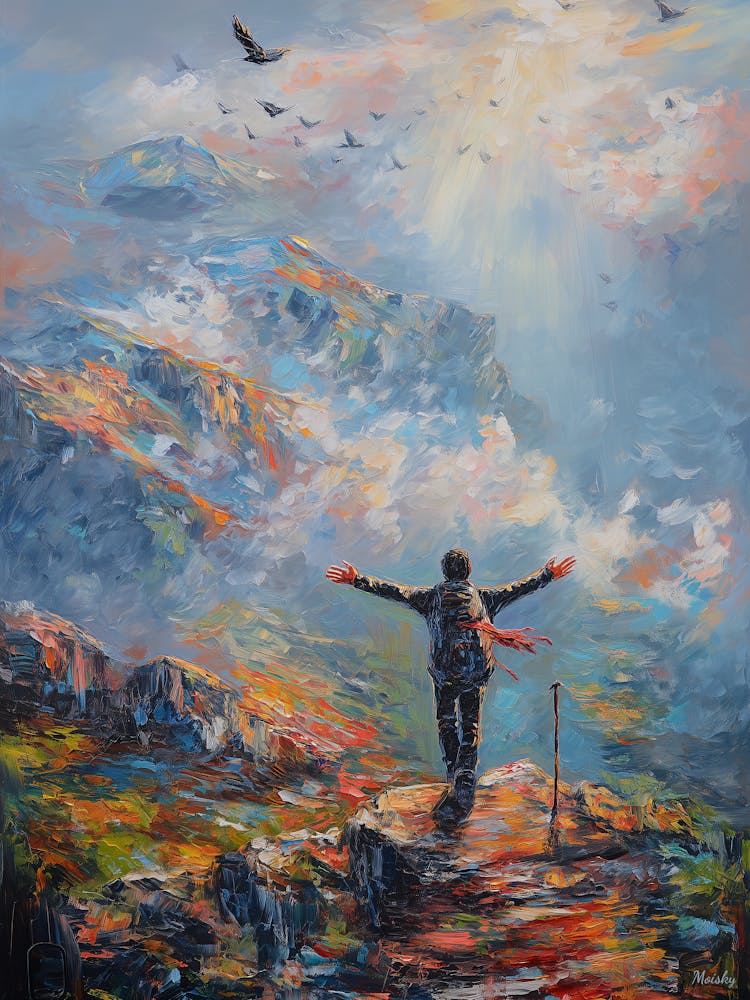 Breath Of The Summit – Freedom In Light And Color Poster