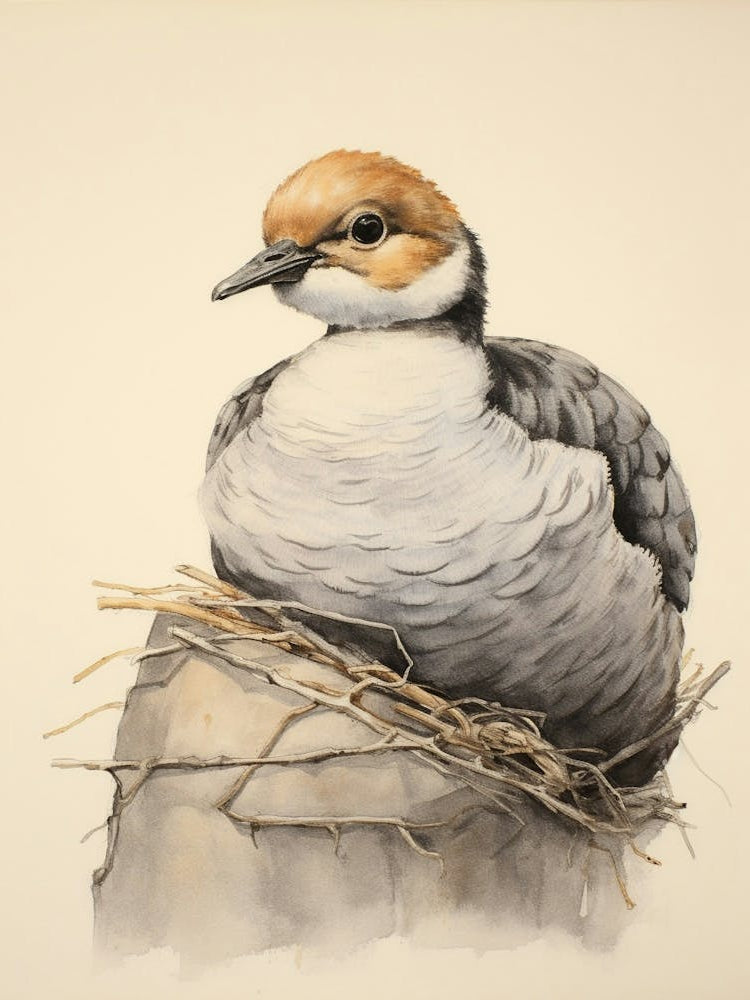 Storybook Animal Watercolour Duck 2