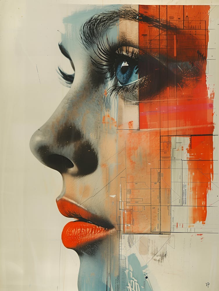 Abstract Portrait Of A Woman