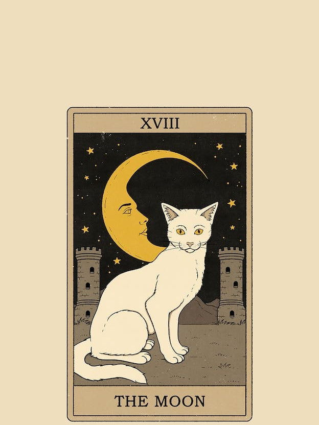 The Moon    Cats Tarot