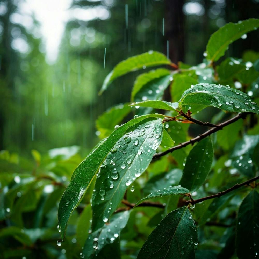 Rainy Day In The Forest