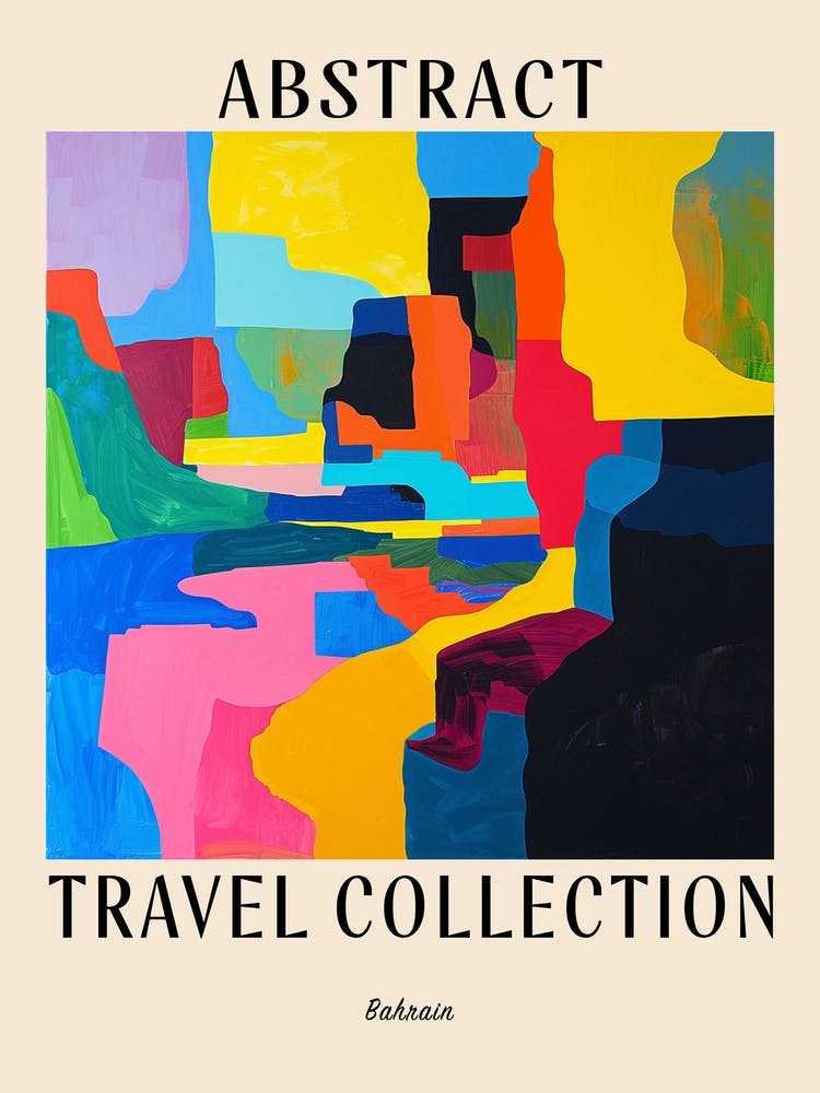 Abstract Travel Collection Poster Bahrain 1