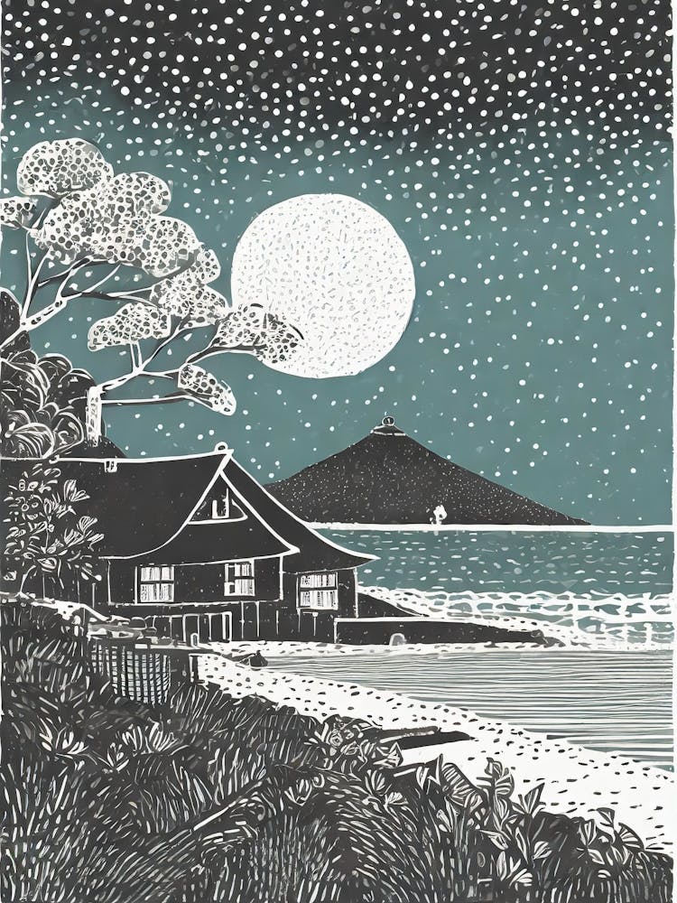 Moonlight On The Beach