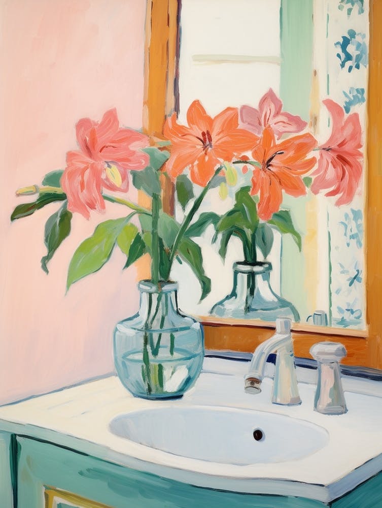 A Vase With Hibiscus, Flower Bouquet 2