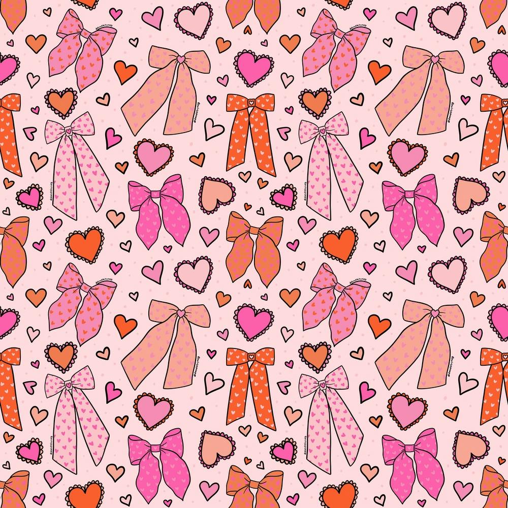Valentine Bow Print