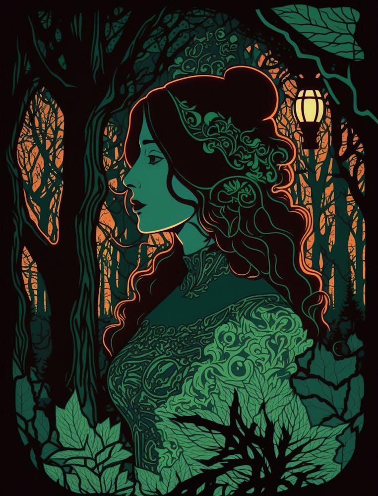 Woman In The Woods 6