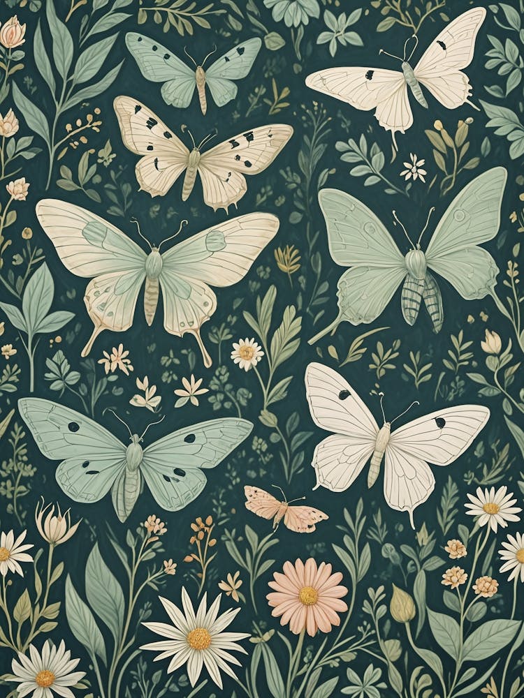 Moths And Daisies 1