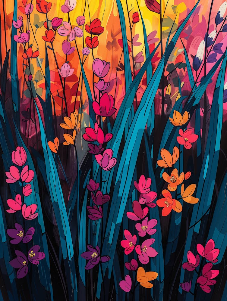 Sunset In The Meadow